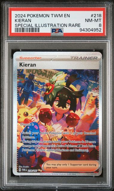Kieran - 218/167 - Special Illustration Rare - PSA 8